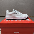 DIESEL White and Black Low-Top Sneakers — hero